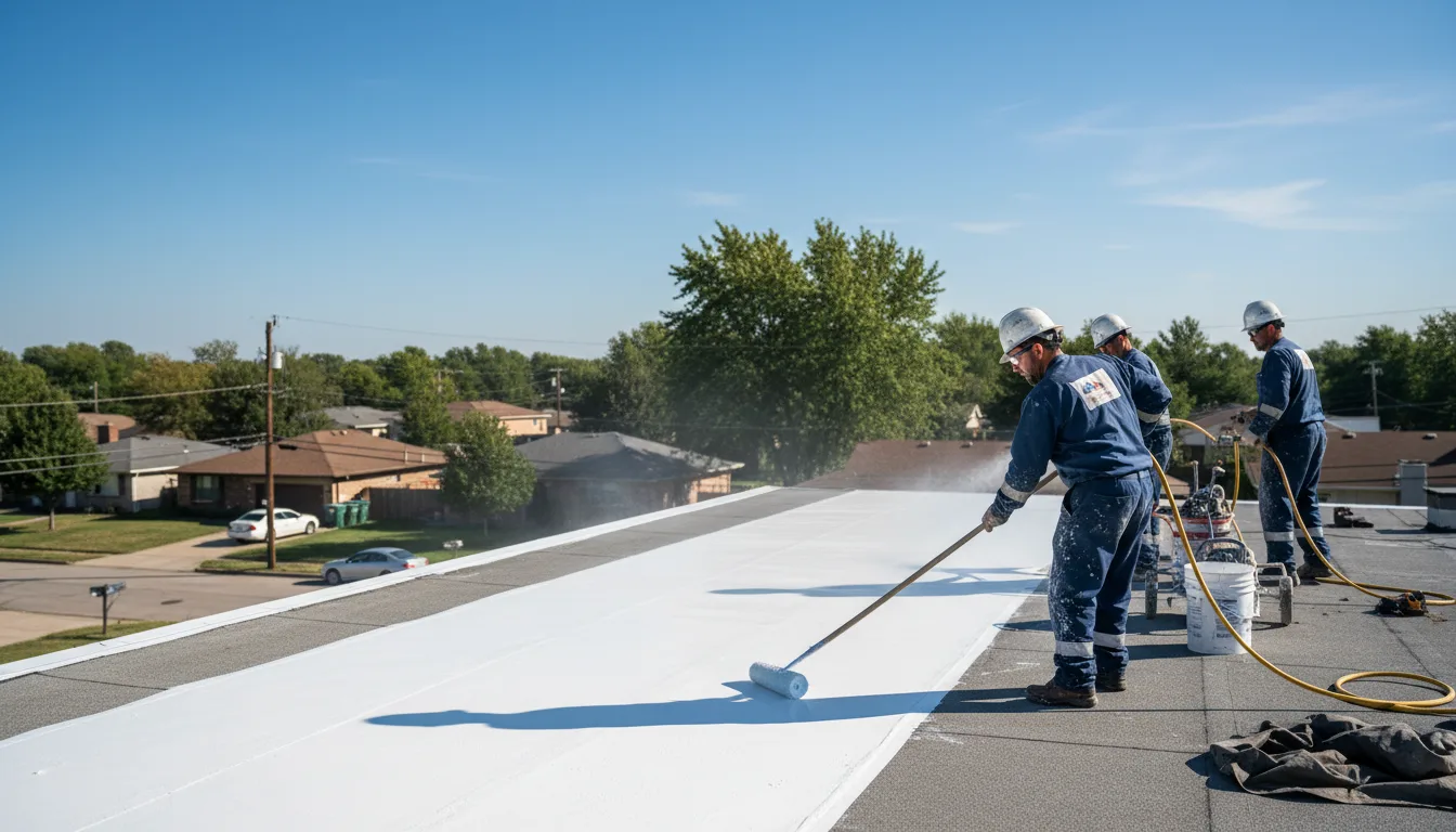 Commercial roof coating in Mather, PA near me